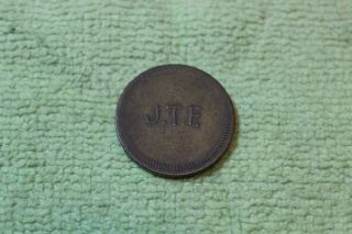 Trade Token - J.  T.  F.  - Good For 5 Cents In Trade