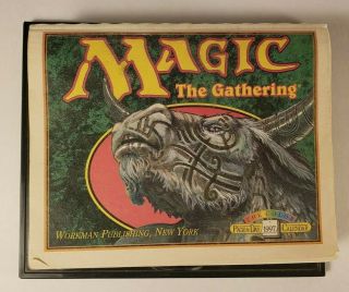 Magic The Gathering 1997 Calendar 365 Page - A - Day Full Color Mtg Errors Very Rare