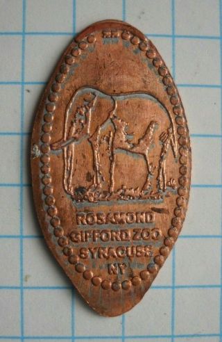 Rosamond Gifford Zoo Elongated Penny Syracuse Ny Usa Cent Elephant Souvenir Coin