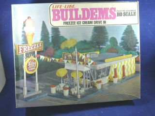 Life - Like Buildems Ho Scale Freezee Ice Cream Drive In S 359 In Bag