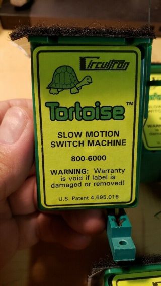 3 - Packs Of Circuitron {800 - 6000} Tortoise Slow Motion Switch Machine -