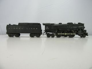 Post - War Lionel 2037 O Scale Die - Cast Steam Locomotive & Tender Smoke Lights Mth