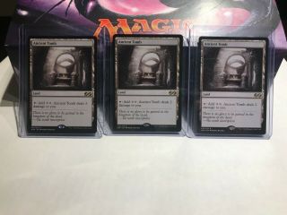 3x Ancient Tomb,  Mtg,  Ultimate Masters,  Nm/m