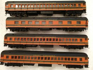 Ho Scale - Spectrum Set Of 4 Great Northern Passenger Cars