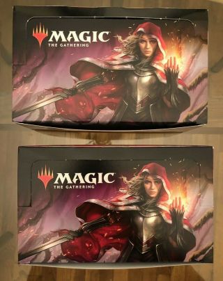 2x Magic The Gathering Throne Of Eldraine Booster Boxes 72 Packs Repack Mtg
