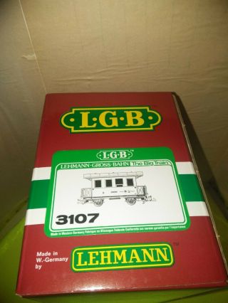 Lgb 3107 Passenger Car | Box W/ Sleeve