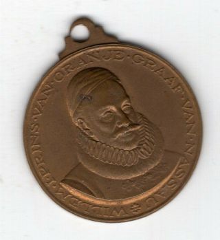 1933 Dutch Medal To Honor William I,  Prince Of Orange