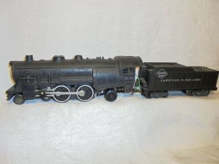 American Flyer S Scale 21105 Locomotive & Tender With Smoke