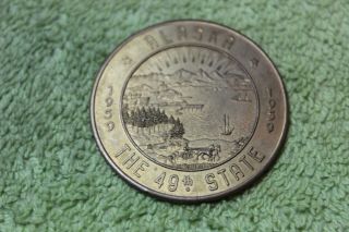 1959 - Token - Medal - Alaska - The 49th State - Fairbanks