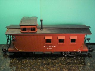 G Scale Aristo Craft At&sf Wood Caboose Art - 82110