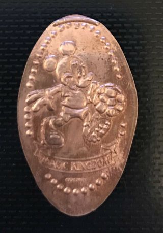 Mickey Mouse Hall Of Champions Disneyworld Elongated Pressed Penny Copper