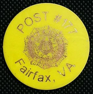 Fairfax,  Virginia.  American Legion Post 177. ,  Good For One Soda.