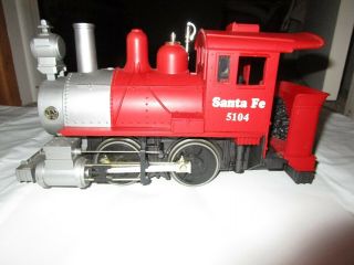 Lionel Large G Scale Santa Fe 5104 Engine Locomotive 0 - 4 - 0 Runs