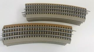 Lionel 6 - 12056 Fastrack O - 60 Half Circle (8) Curved Track Sections O Gauge