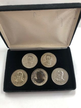 The National Historic Ronald W Reagan & George W Bush 5 Coin Set