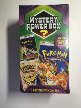 Pokemon Mystery Power Box - Includes 5 Booster Packs - May Include Vintage Cards