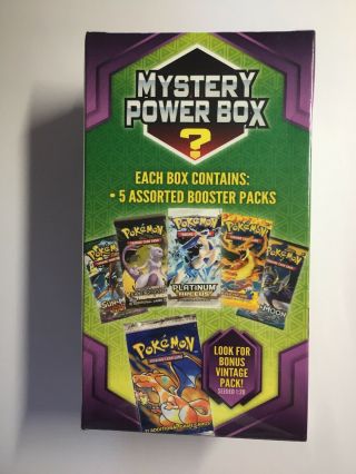 Pokemon Mystery Power Box - Includes 5 Booster Packs - May Include Vintage Cards 3
