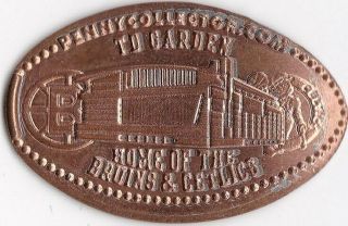 Elongated Souvenir Penny: T D Garden Home Of The Bruins & Celtics Ec 020