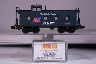 N Scale - Micro Trains - Us Navy Series Caboose - Mtl 100 00 310 - Usn 2008