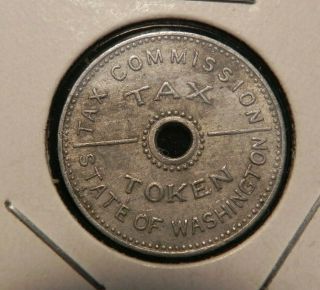 1935 State Of Washington Tax Token 10 Cents Or Less.  Circulated Mf - 1