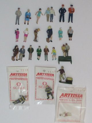 25 Assorted Pewter O Scale Figures 1/43 On30 On3 Pewter