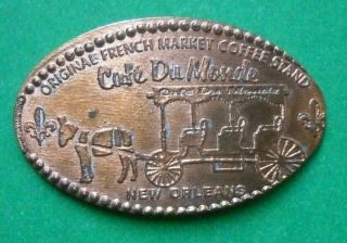 Cafe Du Monde Elongated Penny Orleans La Usa Cent French Souvenir Coin