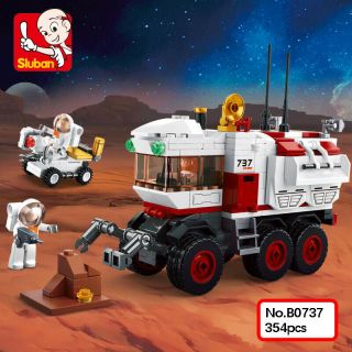 Sluban B0737 Space Adventure Mars Exploration Rover Car Diy Building Blocks Toy