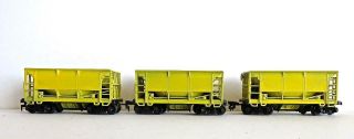 Ho Set Of 3 Ahm Ore Cars In Bethlehem Steel Yellow No Res.