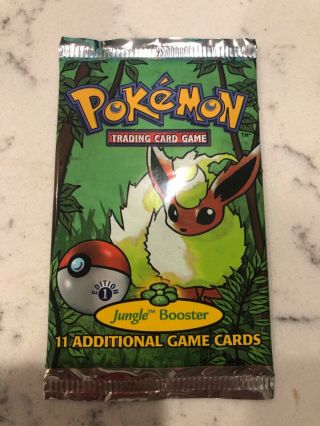 1st Edition Jungle Flareon Booster Pack Rare Never Opened.  1999