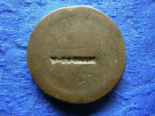 Uk Token 1 Penny 1797 Km618 C/m W.  Cockane