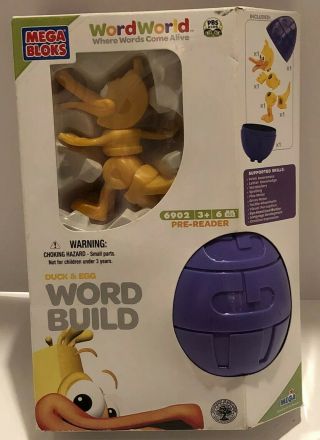 Word World Mega Bloks Duck & Egg Word Build Set 2007