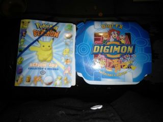 Pokemon Stadium & Digimon Fx Folders Guaranteed To Go Quick Both Complete