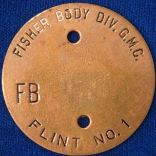 Fisher Body Div.  G.  M.  C.  Flint No.  1