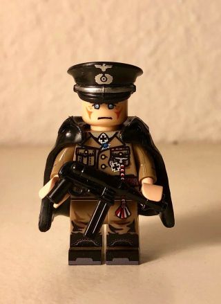 Lego Leyile Bricks German Commander Erwin Rommel With Mp40