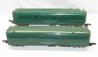 Two American Flyer Green Haven S Gauge 651 Railway Express Agency Cars