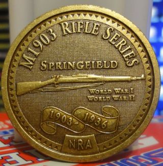Nra M1903 Rifle Series Medal - Springfield,  - National Rifle Coin Comb.  S.  & H.