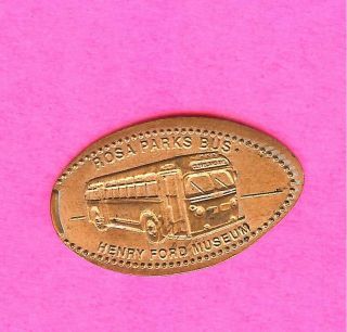 Rosa Parks Bus Henry Ford Museum Dearborn,  Michigan Elongated Pressed Penny