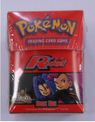 Rare Team Rocket Deck Box For Pokemon Cards