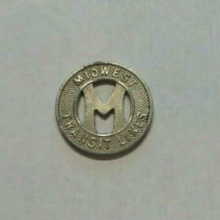 Ames Ia 1945 Transit Token 30e Midwest Transit Lines
