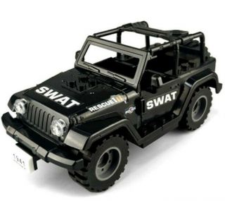 Swat Military Ww2 Lego Black Jeep Teams Figure Set City Police Seri Weapon Block