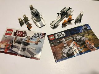 Lego Clone Trooper Battle Pack 7913 And Snow Trooper Battle Pack 8083
