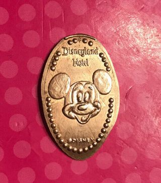 Mickey Mouse Disneyland Hotel Disney Elongated Pressed Penny Copper
