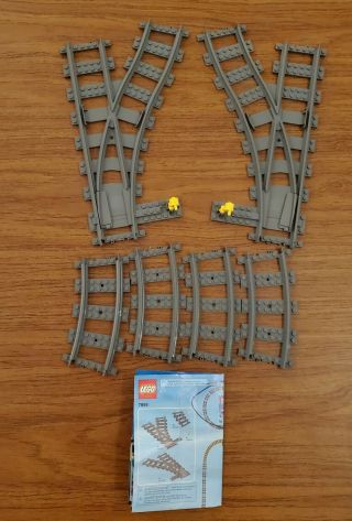 Lego City 7895 Switch Train Tracks 2 Switches And 4 Curved Tracks
