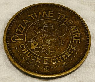 Vintage 1982 Chuck E.  Cheese Token Pizza Time Theatre In Pizza We Trust