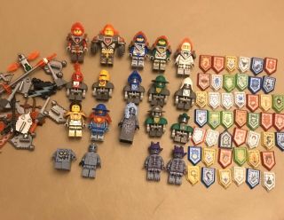 Lego Nexo Knights Minifigures,  Weapons,  And Nexo Powers