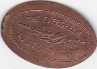Elongated Souvenir Penny: The Evergreen Aviation Museum Ec 018