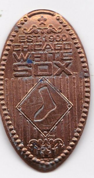 Elongated Souvenir Penny: Chicago White Sox Est 1900 L1