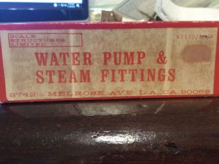 Scale Structures Limited,  Ssltd,  Water Pump & Steam Fittings,  Kit K113d Ho Hon3