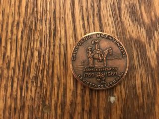 California Bicentennial Medal - 1769 - 1969