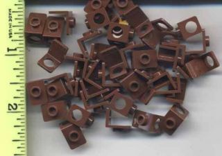 Lego X 50 Reddish Brown Minifig,  Neck Bracket Accessory